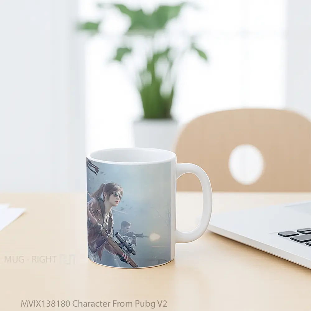 Mug Character From Pubg V2 Cangkir Gamer - All-side / Desain