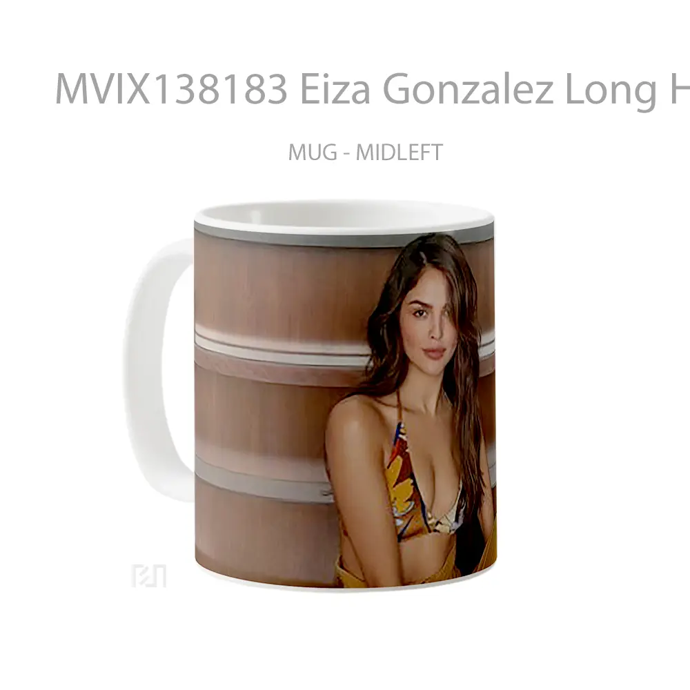 Mug Eiza Gonzalez Long Hair Gelas Selebriti - All-side / Desain