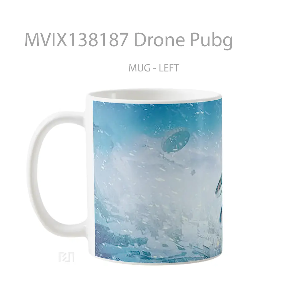 Mug Drone Pubg Cangkir Gamer - All-side / Desain