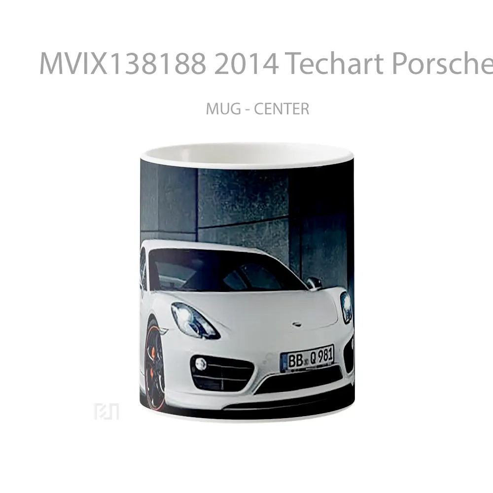 Mug 2014 Techart Porsche Cayman Cangkir Mobil