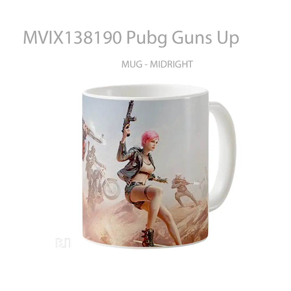 Mug Pubg Guns Up Cangkir Gamer - All-side / Desain