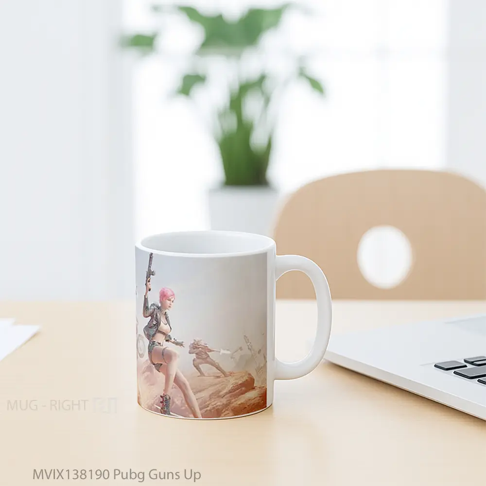 Mug Pubg Guns Up Cangkir Gamer - All-side / Desain