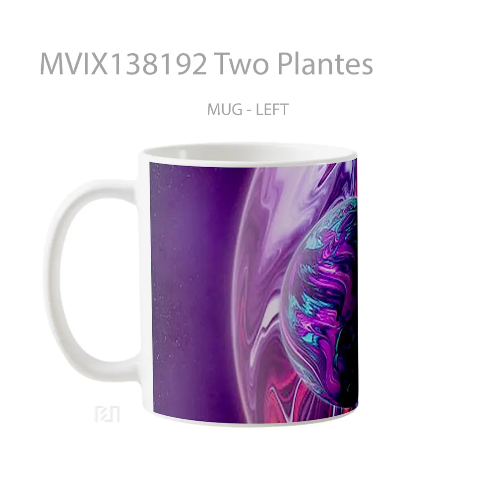 Mug Two Plantes Gelas Keramik Unik - All-side / Desain