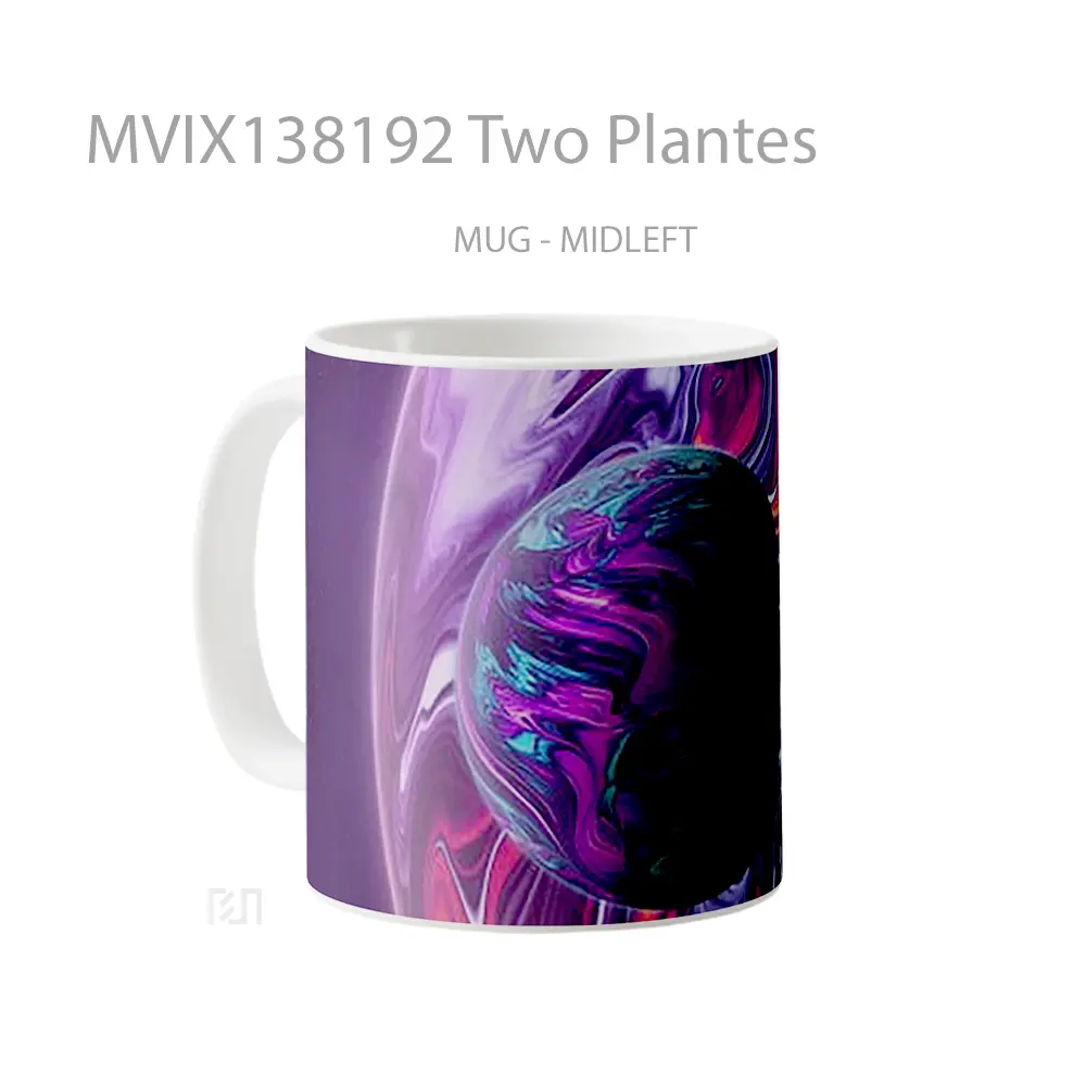 Mug Two Plantes Gelas Keramik Unik - All-side / Desain