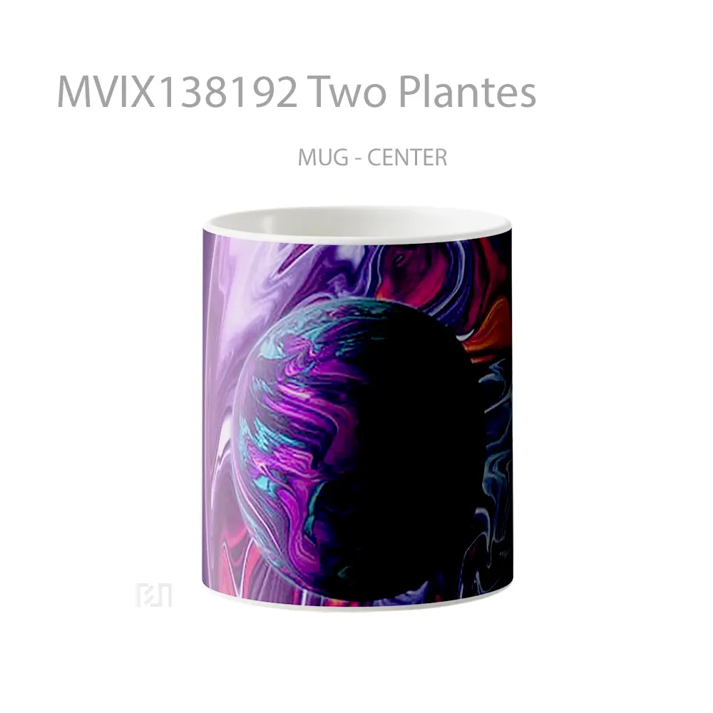Mug Two Plantes Gelas Keramik Unik