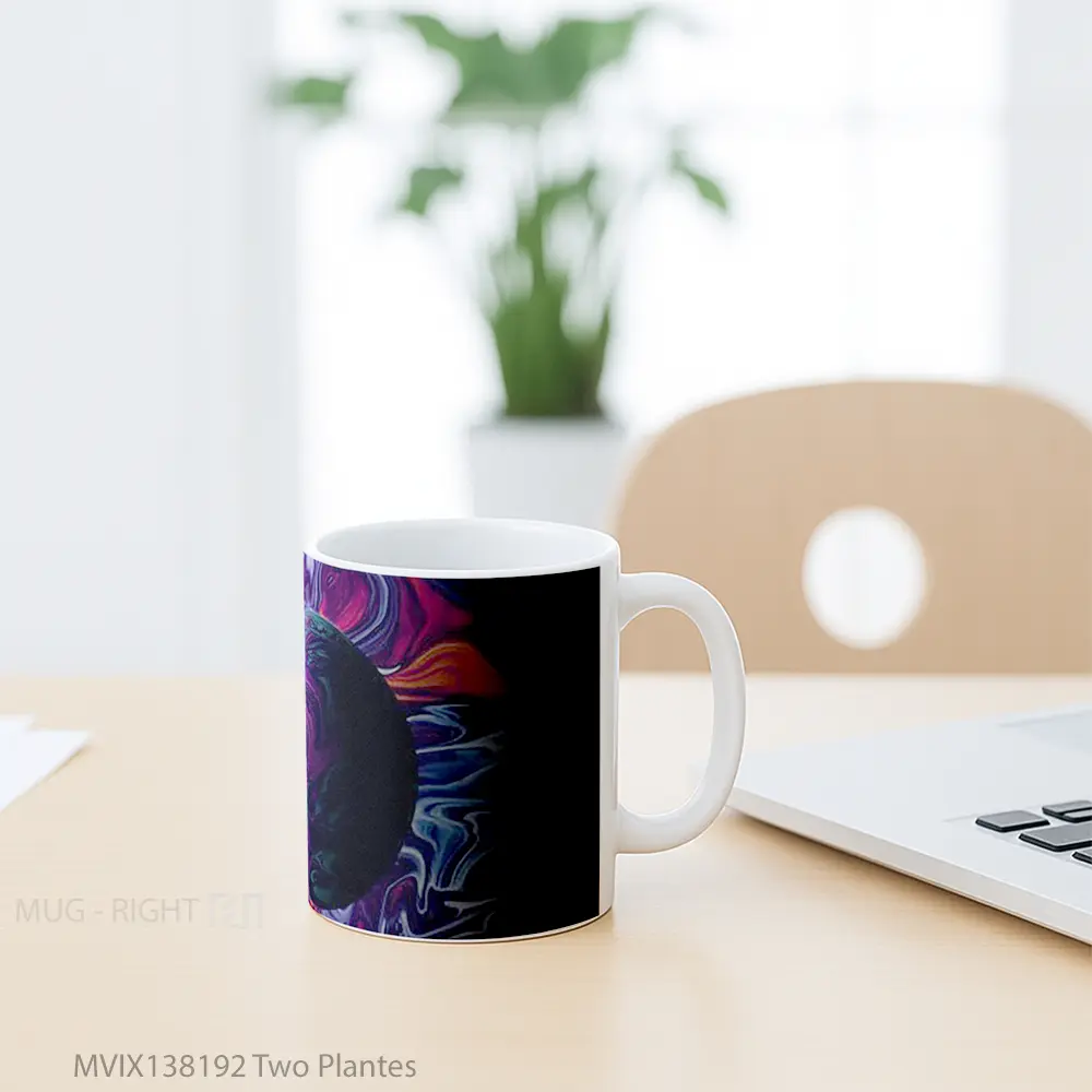 Mug Two Plantes Gelas Keramik Unik - All-side / Desain