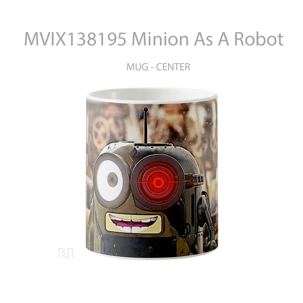 Mug Minion As A Robot Gelas Kartun