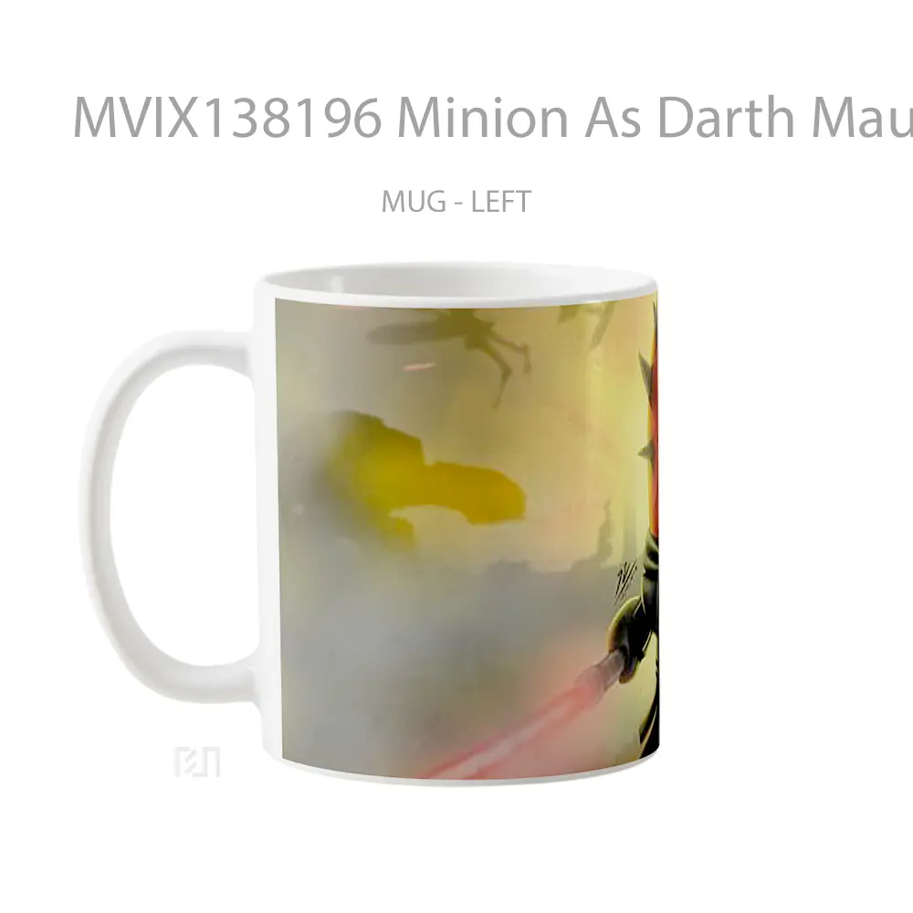 Mug Minion As Darth Maul From Star Wars Gelas Star Wars - All-side / Desain