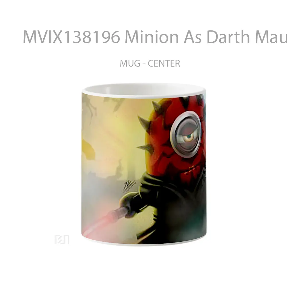 Mug Minion As Darth Maul From Star Wars Gelas Star Wars