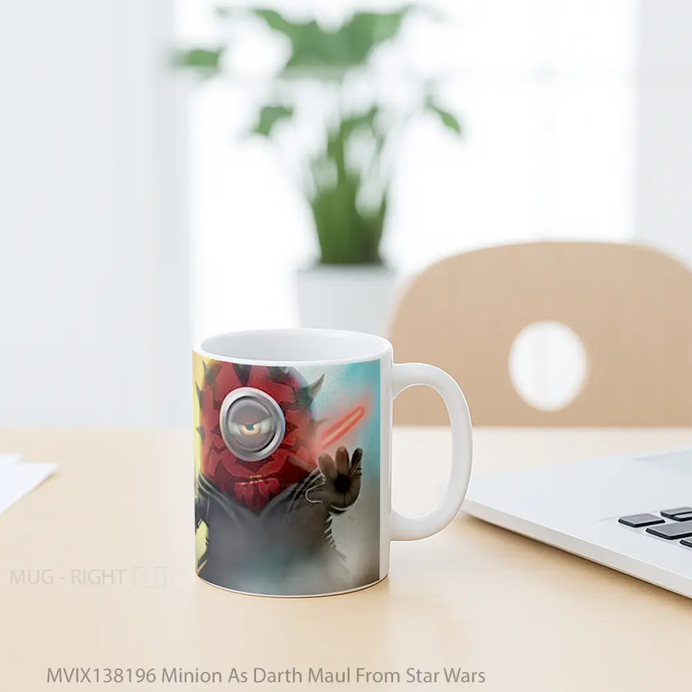 Mug Minion As Darth Maul From Star Wars Gelas Star Wars - All-side / Desain