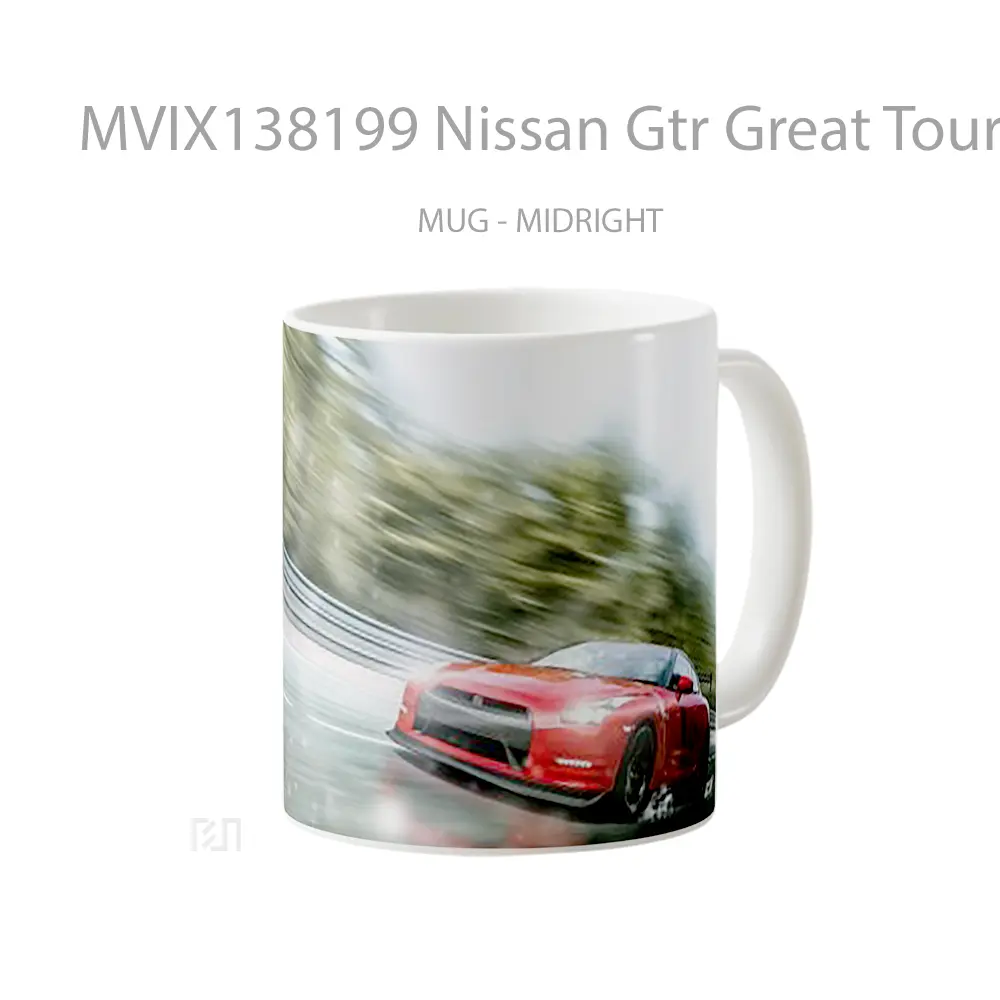 Mug Nissan Gtr Great Tourism Cangkir Mobil - All-side / Desain