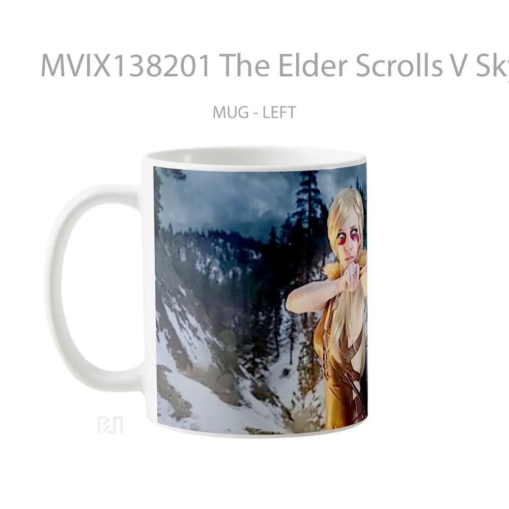 Mug The Elder Scrolls V Skyrim V1 Gelas Keramik Unik - All-side / Desain