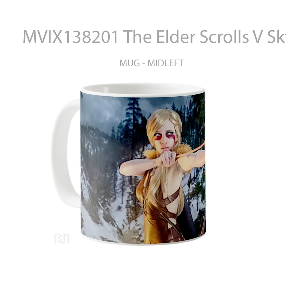 Mug The Elder Scrolls V Skyrim V1 Gelas Keramik Unik - All-side / Desain