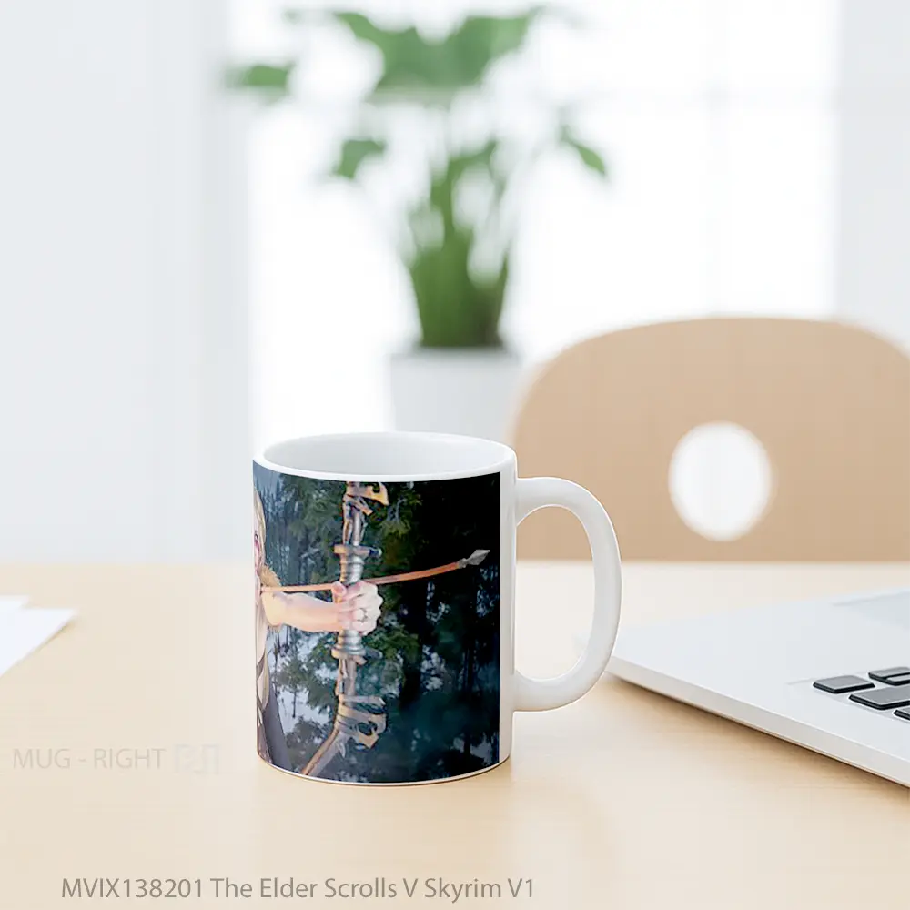 Mug The Elder Scrolls V Skyrim V1 Gelas Keramik Unik - All-side / Desain