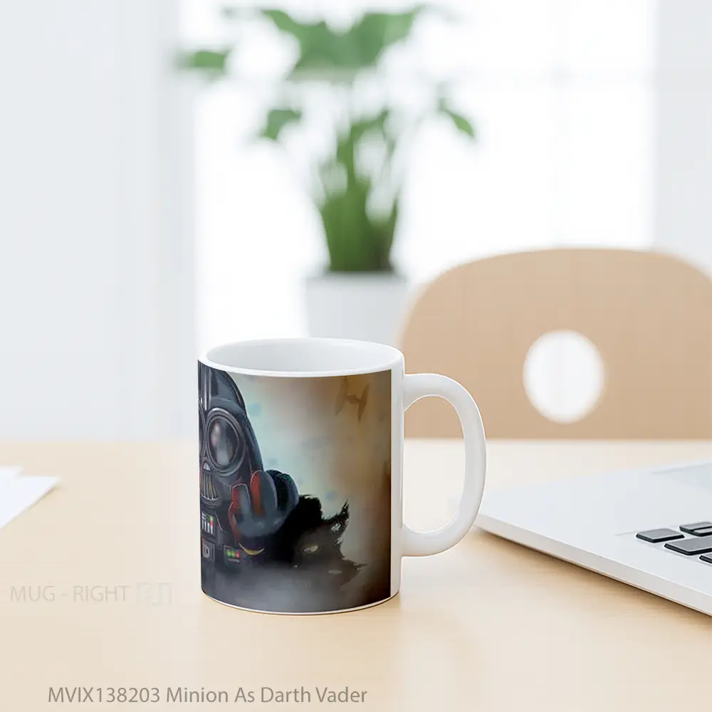 Mug Minion As Darth Vader Gelas Star Wars - All-side / Desain