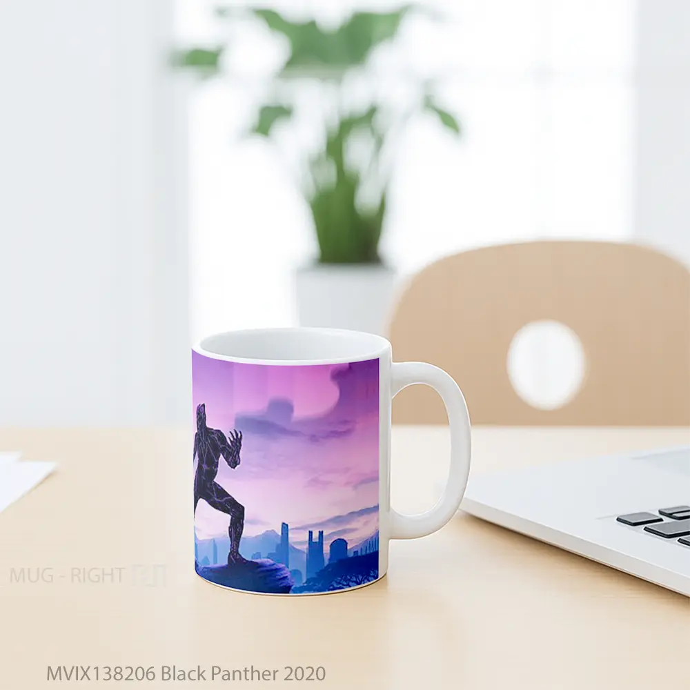 Mug Black Panther 2020 Gelas Superhero - All-side / Desain