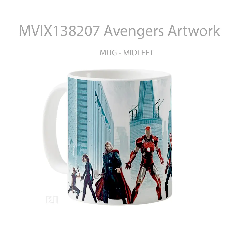 Mug Avengers Artwork Gelas Superhero - All-side / Desain