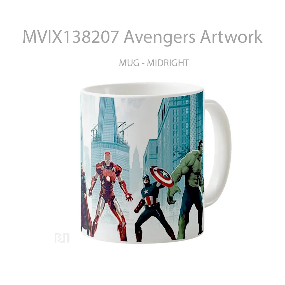 Mug Avengers Artwork Gelas Superhero - All-side / Desain