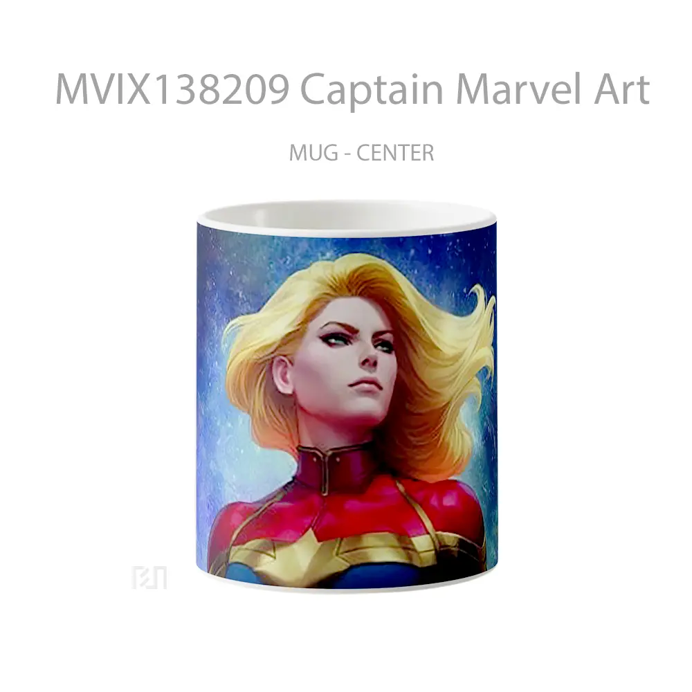 Mug Captain Marvel Art Gelas Superhero