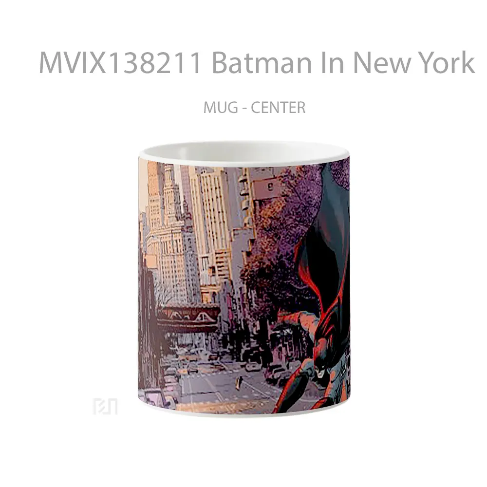 Mug Batman In New York Gelas Superhero