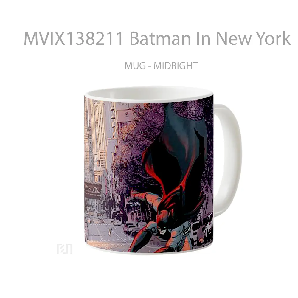 Mug Batman In New York Gelas Superhero - All-side / Desain