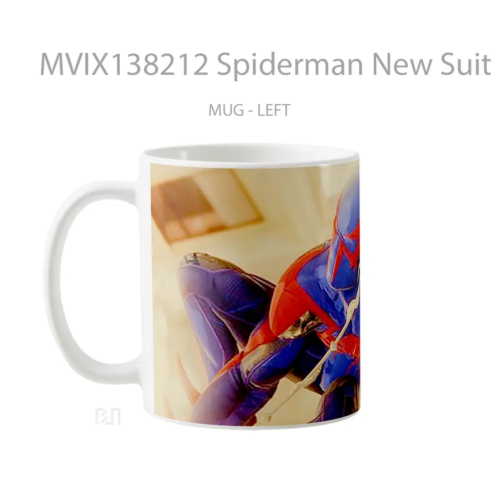 Mug Spiderman New Suit Gelas Superhero - All-side / Desain