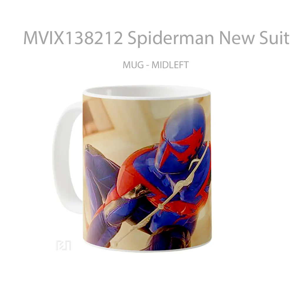 Mug Spiderman New Suit Gelas Superhero - All-side / Desain