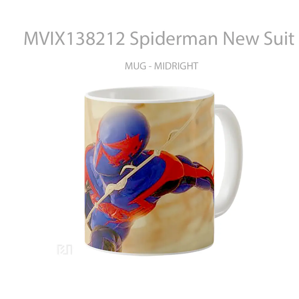 Mug Spiderman New Suit Gelas Superhero - All-side / Desain