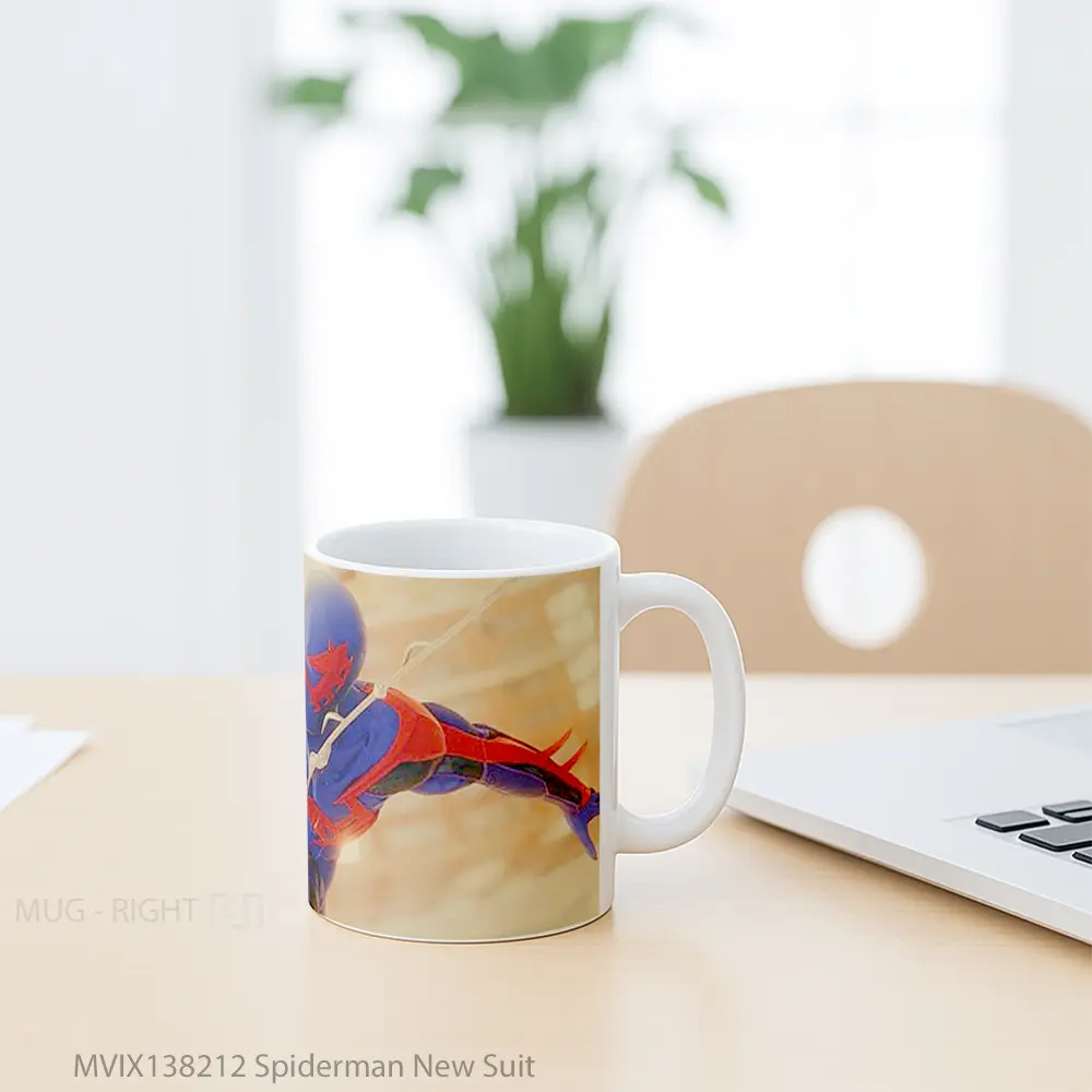 Mug Spiderman New Suit Gelas Superhero - All-side / Desain