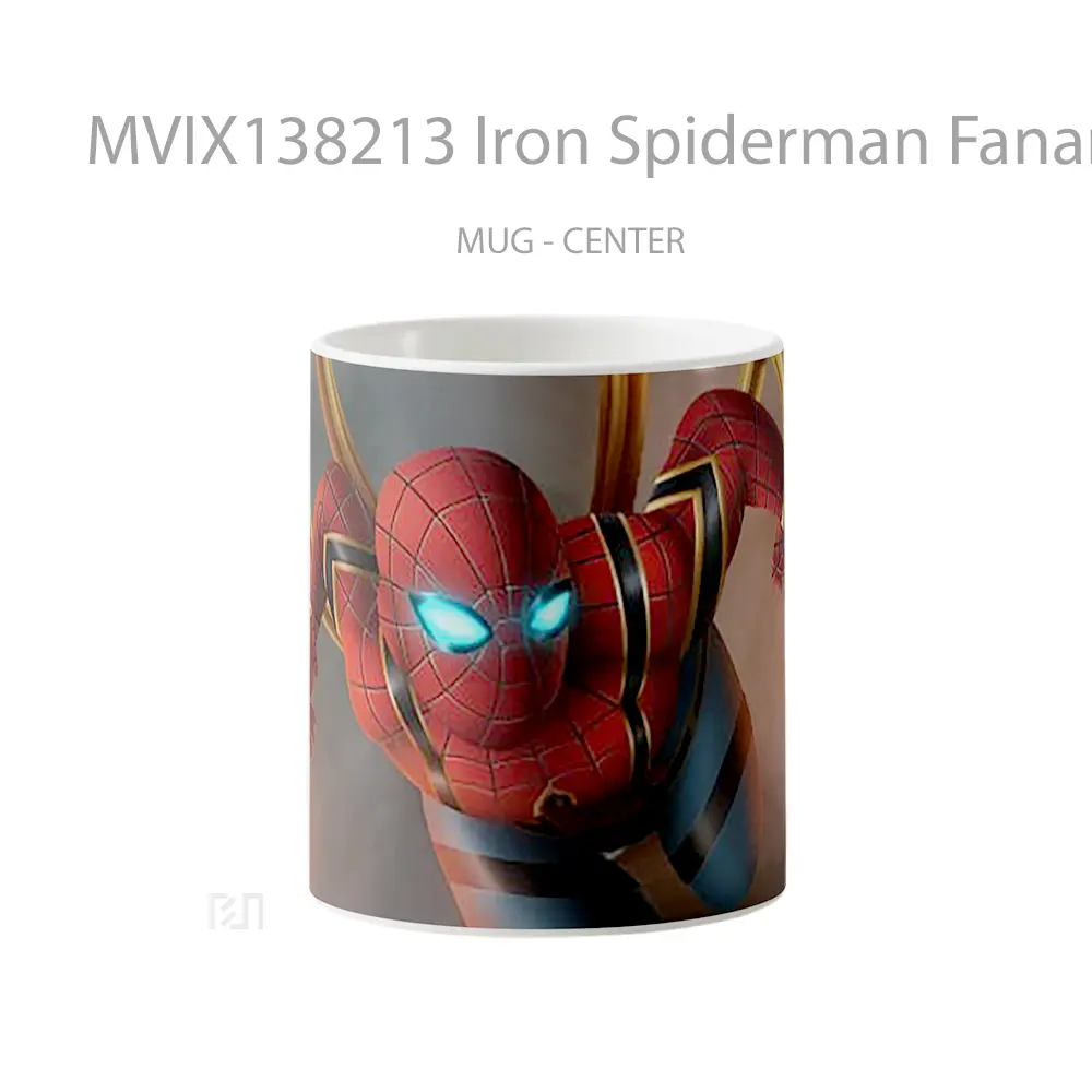 Mug Iron Spiderman Fanart Gelas Superhero