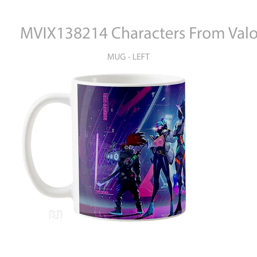 Mug Characters From Valorant V2 Cangkir Gamer - All-side / Desain