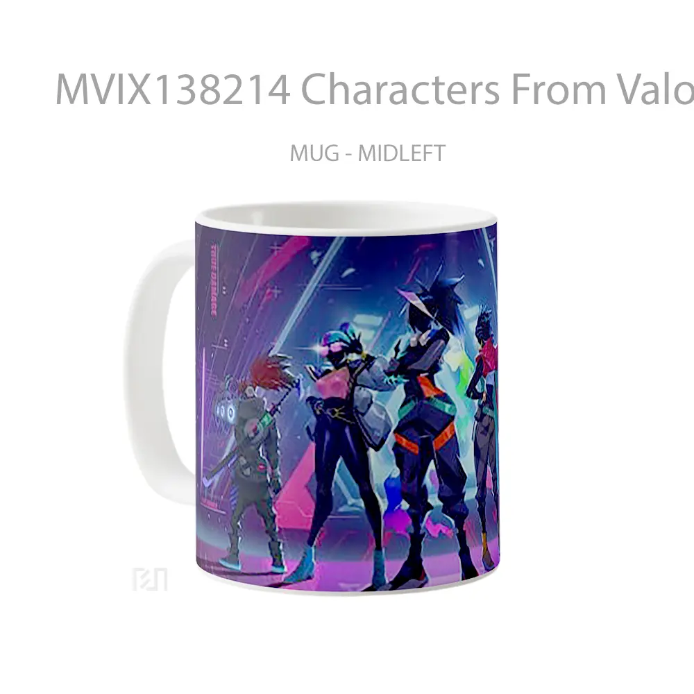 Mug Characters From Valorant V2 Cangkir Gamer - All-side / Desain