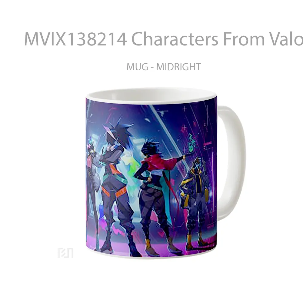 Mug Characters From Valorant V2 Cangkir Gamer - All-side / Desain