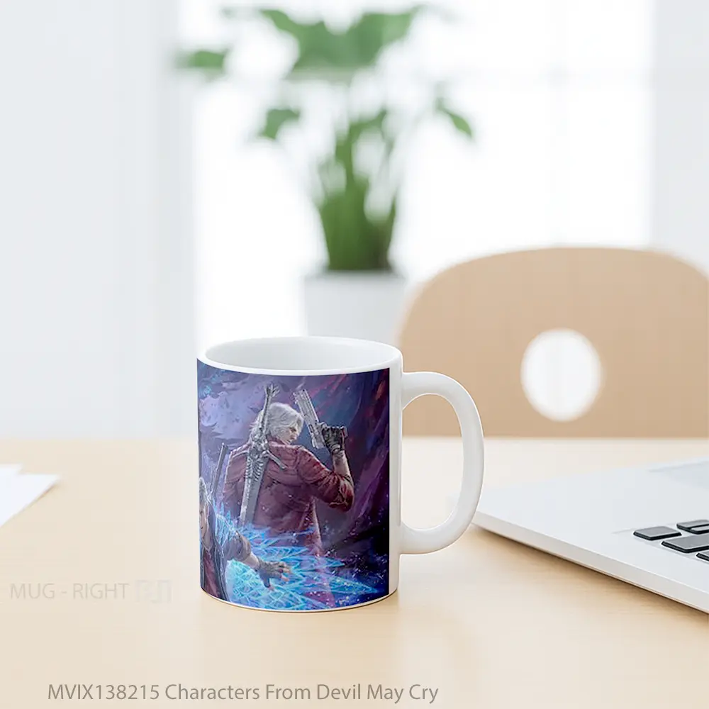 Mug Characters From Devil May Cry Gelas Keramik Unik - All-side / Desain
