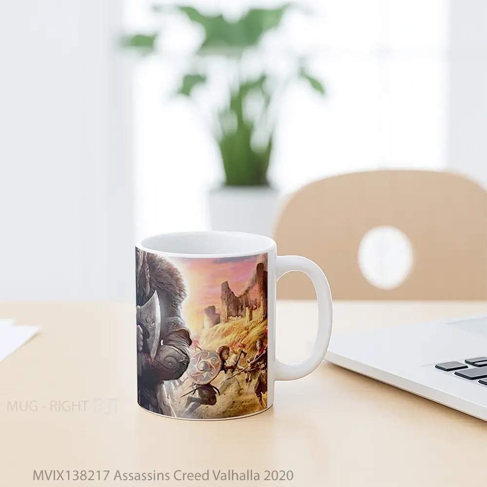 Mug Assassins Creed Valhalla 2020 Cangkir Gamer - All-side / Desain