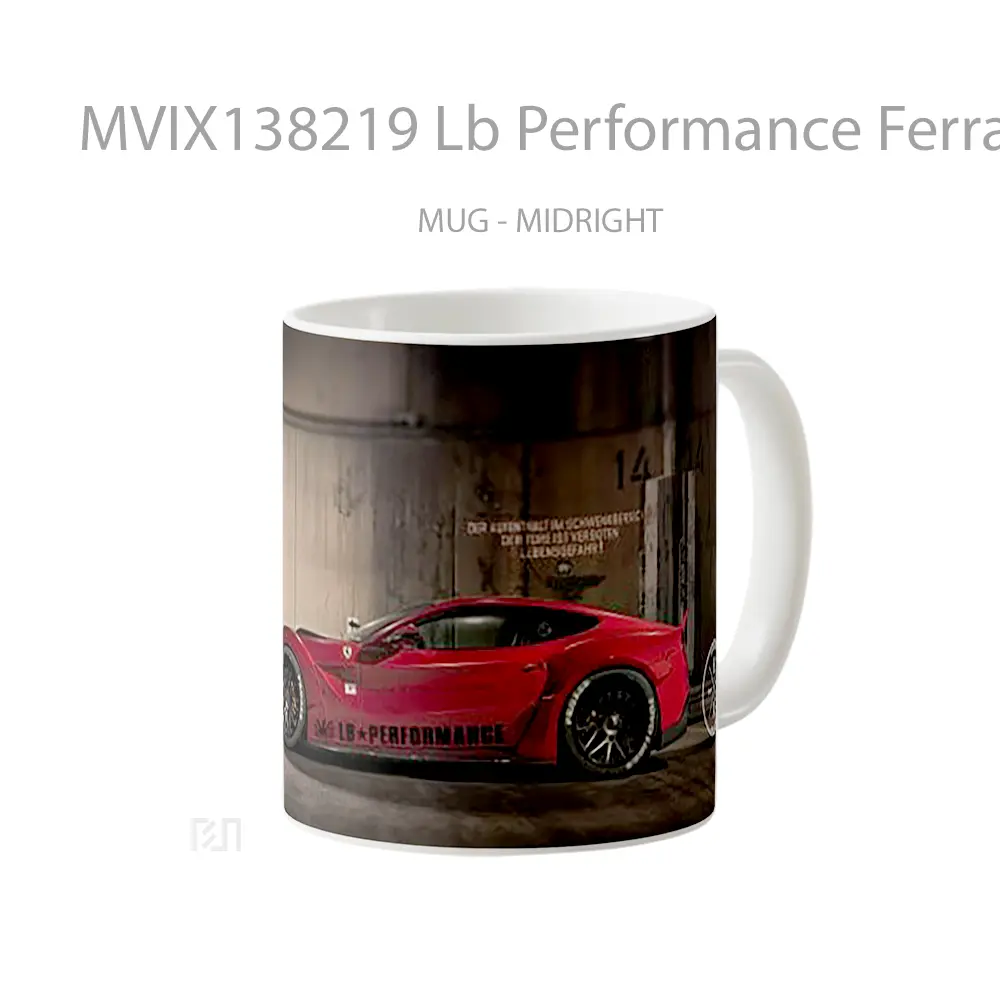 Mug Lb Performance Ferrari 458 Italy Cangkir Mobil - All-side / Desain