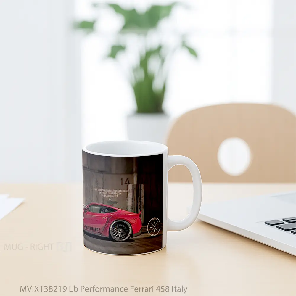 Mug Lb Performance Ferrari 458 Italy Cangkir Mobil - All-side / Desain