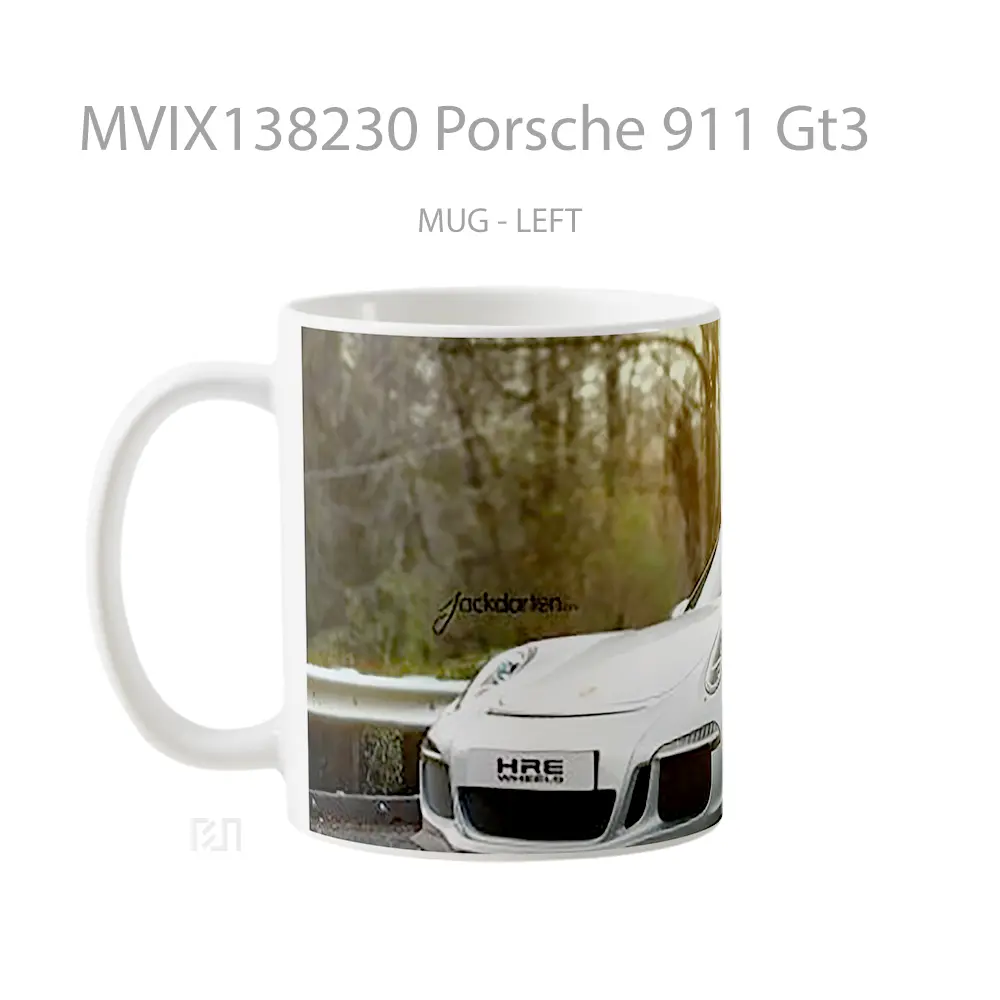 Mug Porsche 911 Gt3 Cangkir Mobil - All-side / Desain