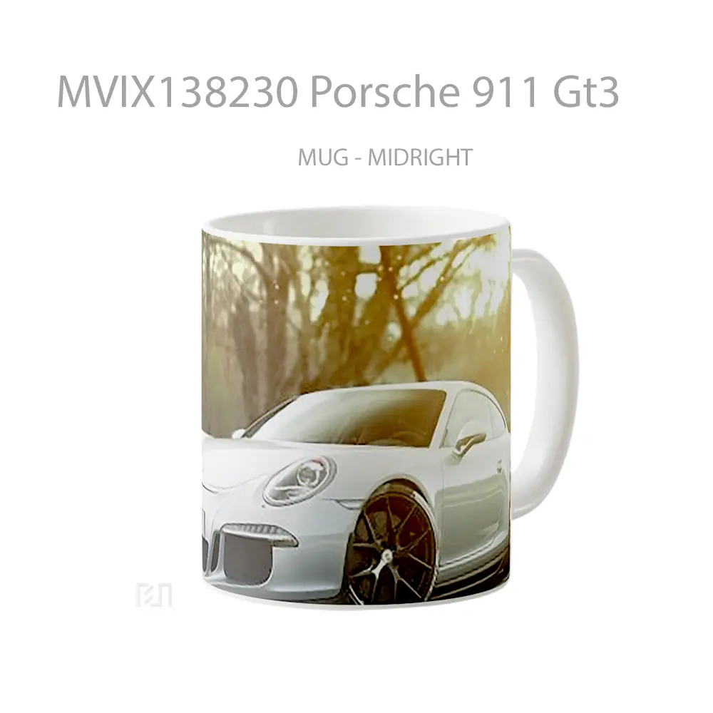Mug Porsche 911 Gt3 Cangkir Mobil - All-side / Desain