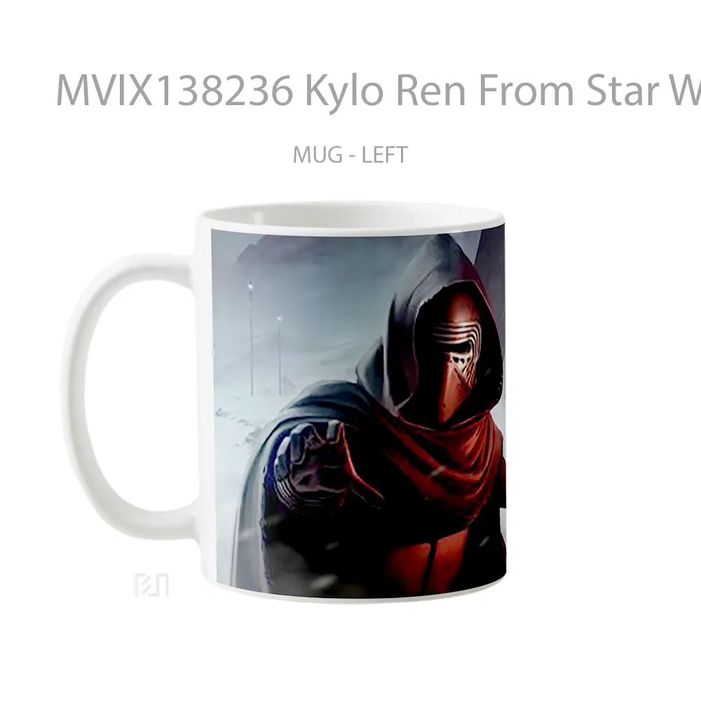 Mug Kylo Ren From Star Wars Gelas Star Wars - All-side / Desain