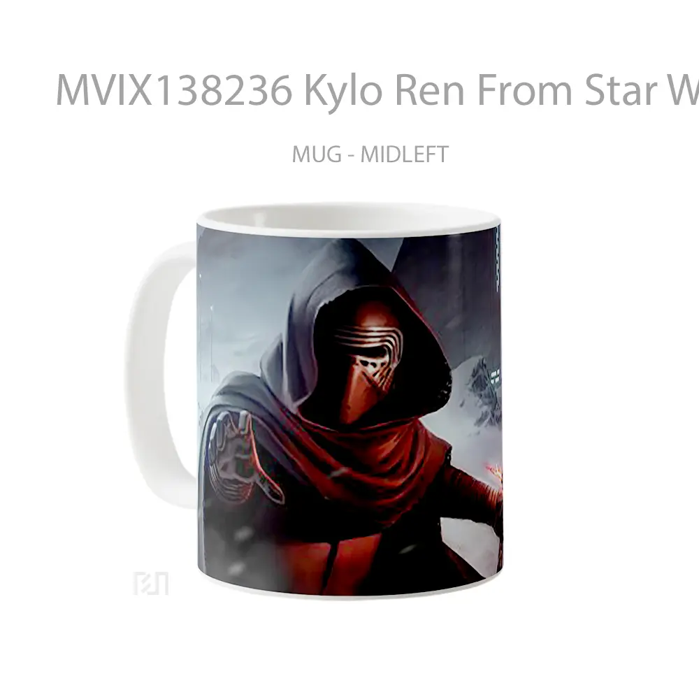 Mug Kylo Ren From Star Wars Gelas Star Wars - All-side / Desain