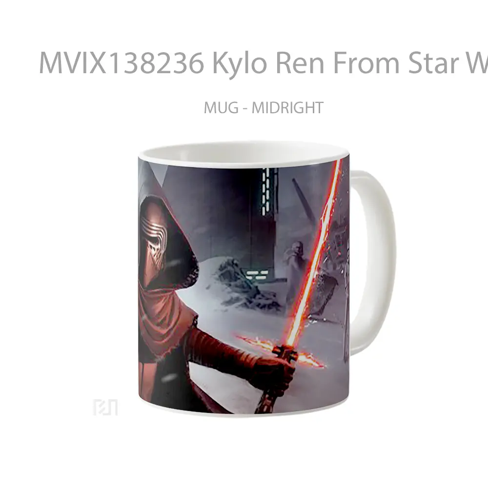 Mug Kylo Ren From Star Wars Gelas Star Wars - All-side / Desain