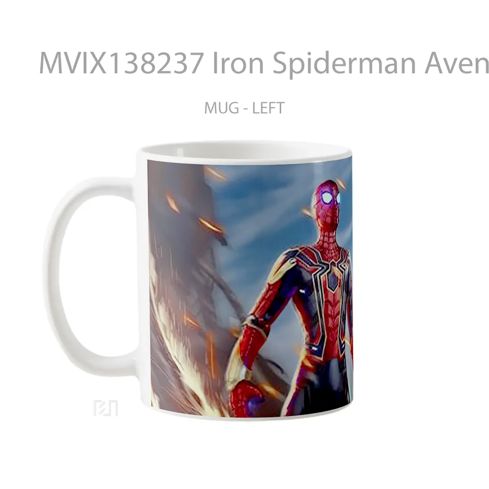 Mug Iron Spiderman Avengers Infinity War Gelas Superhero - All-side / Desain
