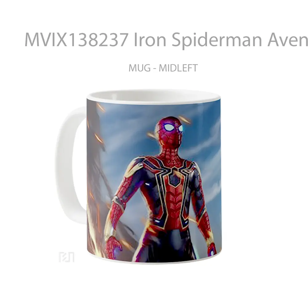 Mug Iron Spiderman Avengers Infinity War Gelas Superhero - All-side / Desain