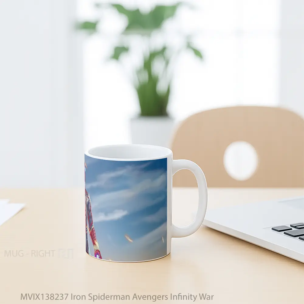 Mug Iron Spiderman Avengers Infinity War Gelas Superhero - All-side / Desain