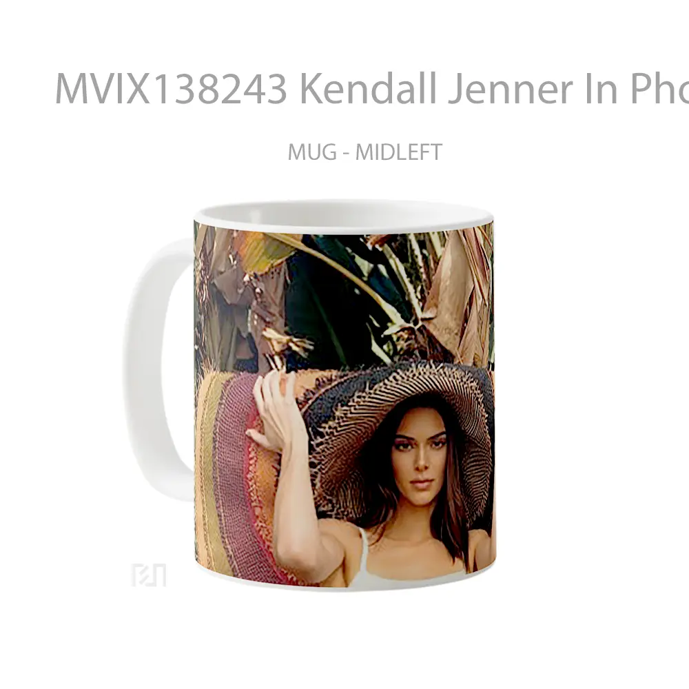Mug Kendall Jenner In Photoshoot Gelas Selebriti - All-side / Desain