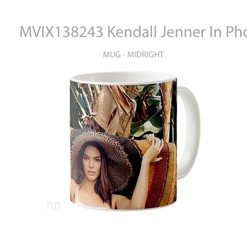 Mug Kendall Jenner In Photoshoot Gelas Selebriti - All-side / Desain