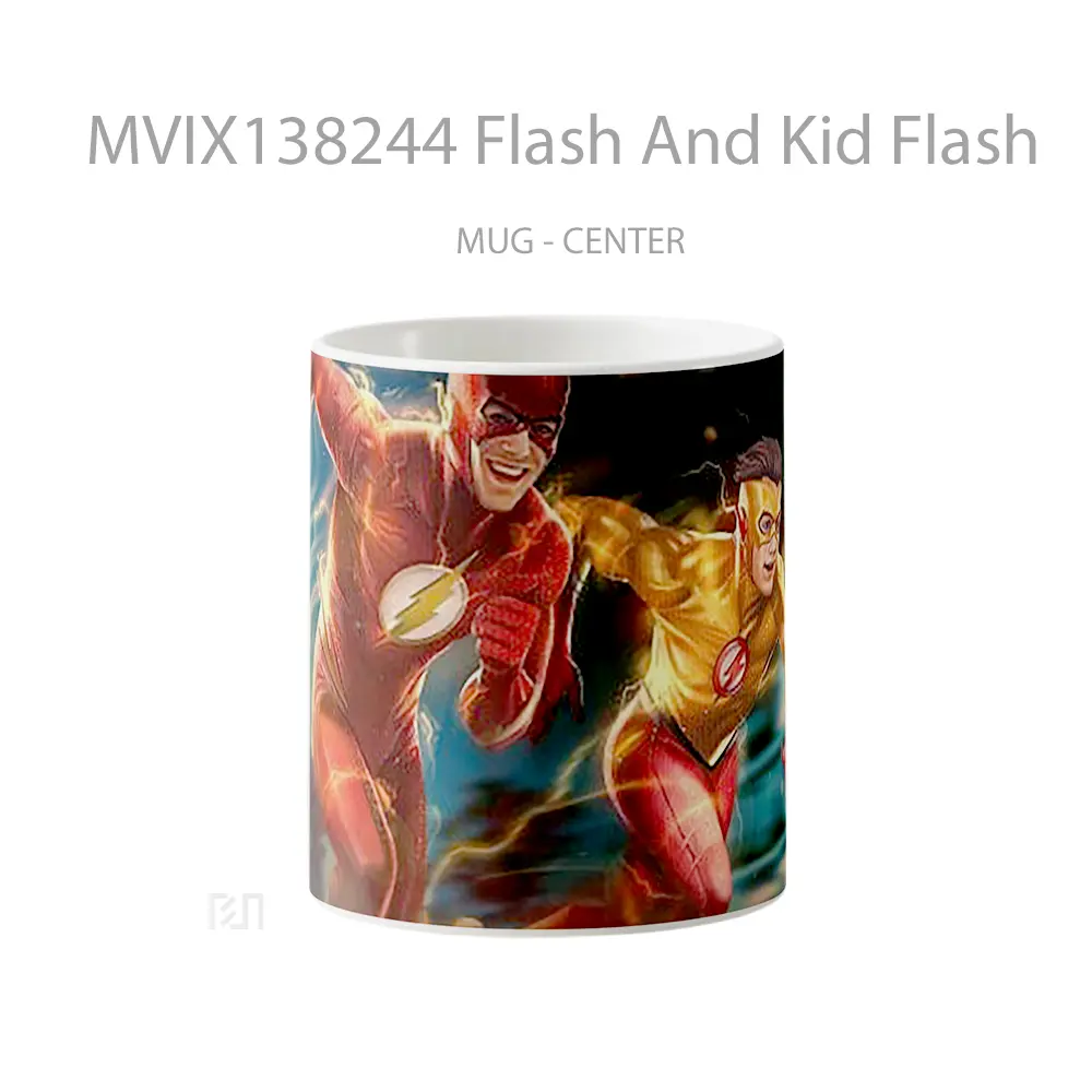 Mug Flash And Kid Flash Gelas Superhero