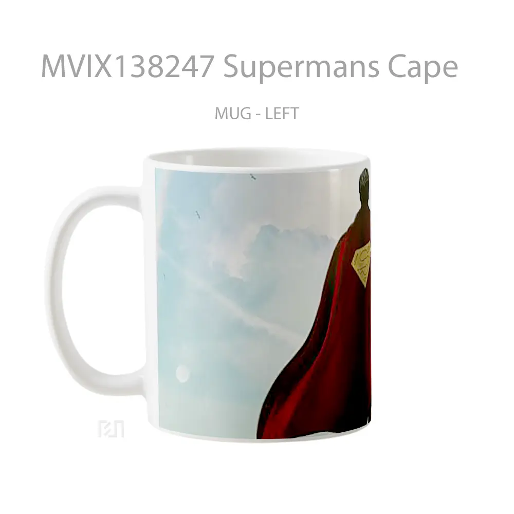 Mug Supermans Cape Gelas Keramik Unik - All-side / Desain