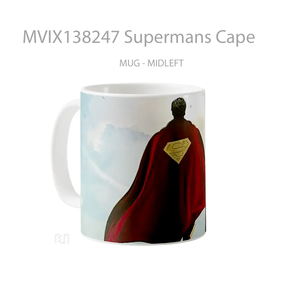 Mug Supermans Cape Gelas Keramik Unik - All-side / Desain